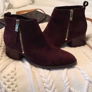 Tommy Hilfiger Womens Reiz Booties Suede Ankle